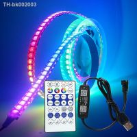 ๑◙◙ LED Strip Light WS2812B 1M-5M RGB 5050 String Flexible Lamp Tape DC 5V USB Bluetooth Control TV Backlight Home Party Decoration