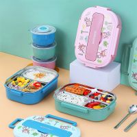 ☒❡▣ Lunch Box 316 Stainless Steel Bento Box Monkey Leak-Proof Food Container Box Microwae Heating For School Kids Office Worker