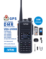 VITAI VDG-UV008วิทยุสองทาง Dual Band DMR วิทยุดิจิตอลพร้อมการเข้ารหัส AES256 10W IP67กันน้ำ GPS