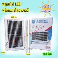 โคมไฟโซล่าเซลล์ หลอดไฟนีออน ไฟ LED แยกแผงโซล่าเซลล์ ขนาด 750 วัตต์  ปิด-เปิดเองอัตโนมัติ โหมดจับความเคลื่อนไหว กันฝน กันน้ำ กันฝุ่น