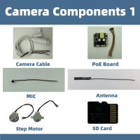 Camera Components Lan Cable Mini SD Card MIC Speaker Stepping Motor 802.3af/at 48V PoE Parts Accessory