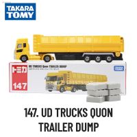 ♦ Takara Tomy Tomica Special Vehicle 147. UD TRUCKS QUON TRAILER DUMP Car Model Trailer Miniature Toy for Boy