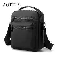 AOTTLA กระเป๋าผู้ชายกระเป๋าถือไนลอนกระเป๋าสะพายไหล่คุณภาพสูง3ชั้น,กระเป๋าพาดไหล่ซิป2023แบรนด์ลำลองกระเป๋ากล้องผู้ชาย