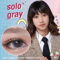 Solo Gray Pretty Doll บิ๊กอาย สีเทา เทา bigeyes คอนแทคเลนส์ โทนฝรั่ง 3tone ตาโต ทรีโทน คอนแทคเลนส์ สายตาสั้น โทนแบ๊ว