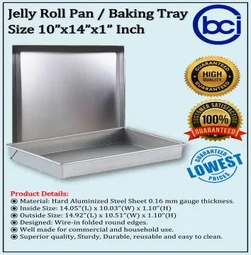 12 x 9 Commercial Grade Aluminum Jelly Roll Pan