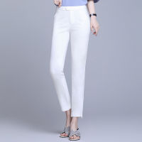 2022 Summer Women Pants Casual Solid Spring Summer Cotton Linen Lady Ankle -Length Trousers Pants