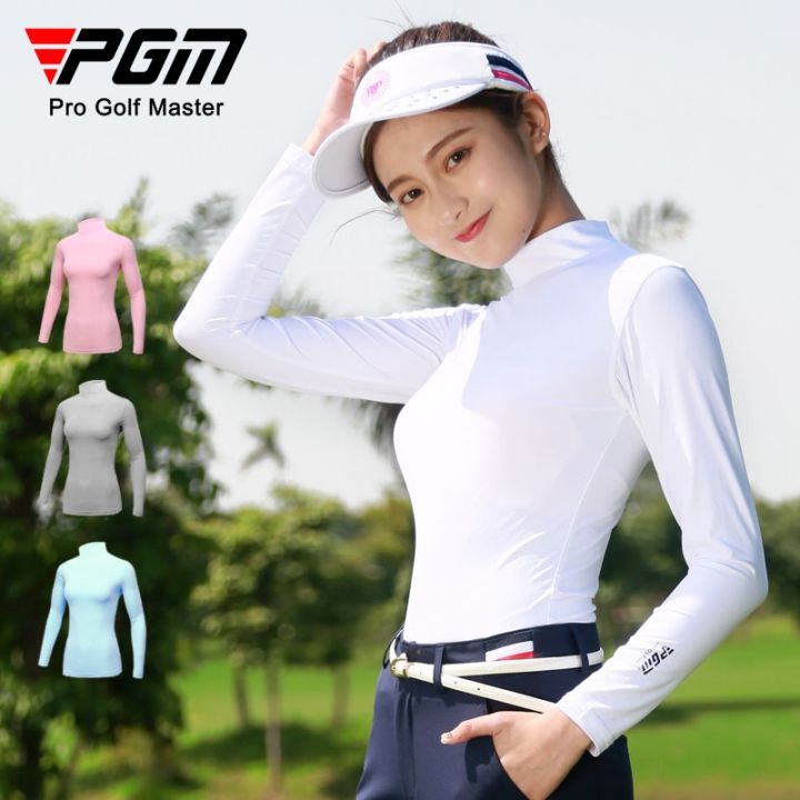 pgm-golf-sunscreen-clothing-women-ice-silk-bottoming-breathable-super-cool-sports-womens