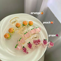 【cw】 Sweet Jelly Fruit Grip Girl Heart Sweet Hair Beauty Clip Hair Accessories Shark Clip Headdress Clip Internet Hot New Spring and Summer ！