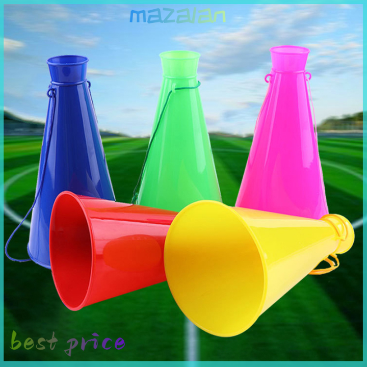 mazalan Cheerleaders Trumpet Speaker Cheer Plastic Horn Loudspeaker