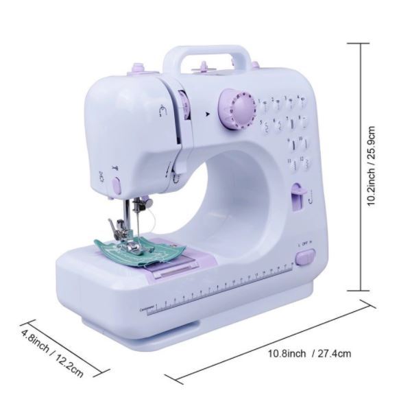 1pc Purple 505 Electric Sewing Machine For Beginners, Portable Sewing  Machine With Reverse Sewing And 12 Built-in Stitches