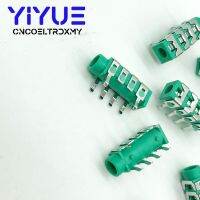 ][= 10Pcs PJ-313B 3.5Mm 6Pin Audio Plug Jack 3.5 Mm 4 Pole DIP Vertical Headset / Headphone Connector Green