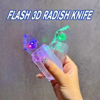 【CC】☋  Carrot Fidget Children Decompression Push Card Printing Glowing for Kids