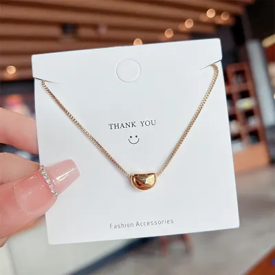 [COD] Little Pendant Design Necklace Womens Luxury Clavicle Chain Titanium Jewelry