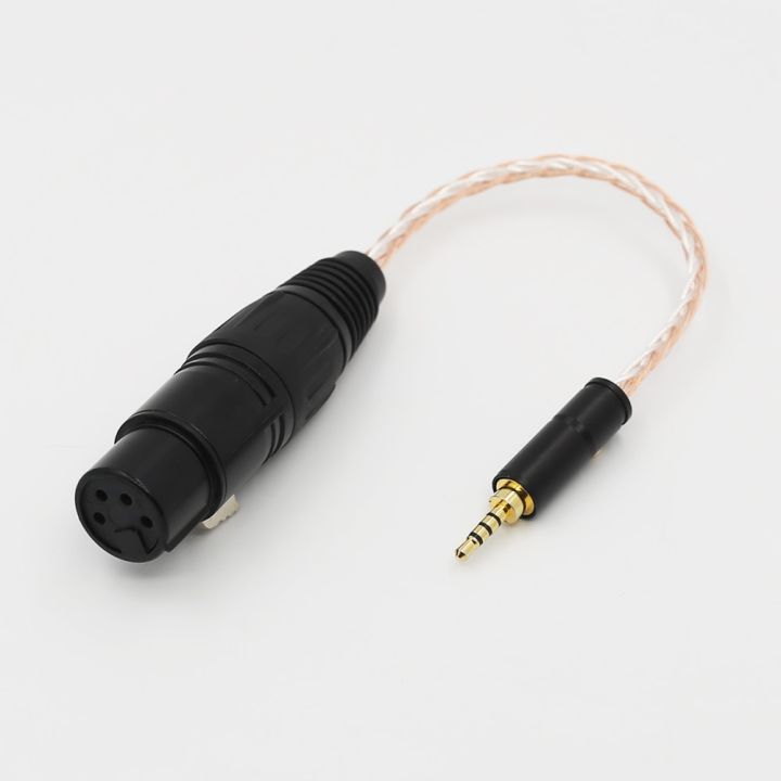 ขายดี-2-5-มม-trrs-balanced-male-to-4-pin-xlr-balanced-female-อะแดปเตอร์เสียงหูฟังสําหรับ-asl-amp-kern-ak240-ak380-ak320-onkyo-dp-x1-fiio