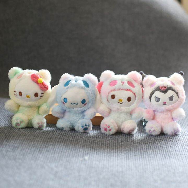 sanrio-ere1-ตุ๊กตาหมีแพนด้า-ไล่โทนสี-kuromi-melody-kitty-ของขวัญสําหรับเด็ก