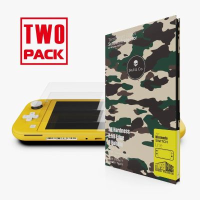✌﹍ Skull Co. Screen Protector Tempered Glass Film for Nintendo Switch Lite 2 PCS PACK
