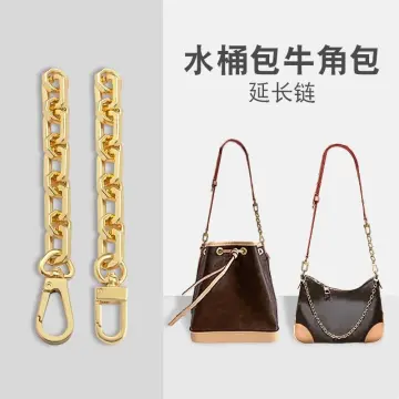 Fashion Large Metal Cross-Body Purse Strap Extender,Handbag Shoulder Strap  Extender,Bag Chain Accessory Charms (Gold)