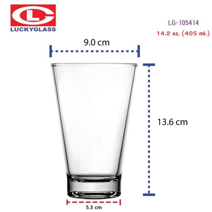 แก้วน้ำ-lucky-รุ่น-lg-105414-v-series-hb-tumbler-14-2-oz-48ใบ-ส่งฟรี-ประกันแตก-แก้วใส-ถ้วยแก้ว-แก้วใส่น้ำ-แก้วสวยๆ-แก้วใส่น้ําปั่น-lucky