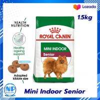 Royal Canin Mini Indoor Senior 1.5kg  Dry Dog Food อาหารเม็ดสุนัขสูงวัย พันธุ์เล็ก เลี้ยงในบ้าน อายุ 8 ปีขึ้นไปโรยัล คานิน อาหารสุนัข อาหารสุนัขพิเศษ อาหารหมา อาหารเม็ด