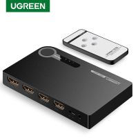 Ugreen Hdmi 4 K 3 พอร์ต 3 In 1 Out Hdmi อะแดปเตอร์แยกสายเคเบิ้ล Full Hd 3 D สําหรับ Xbox 360 Ps 4 พร้อม Ir Control