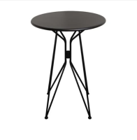 Bar table size 70x70x100 cm.(maximum load capacity: 35 kg.)-Black