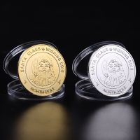 【YD】 REPLICA 1PC  Plated Souvenir Coin Claus North Pole Commemorative