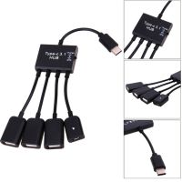 Hot 4 Port USB Hub Cable Tablet Smartphone U disk Accessories