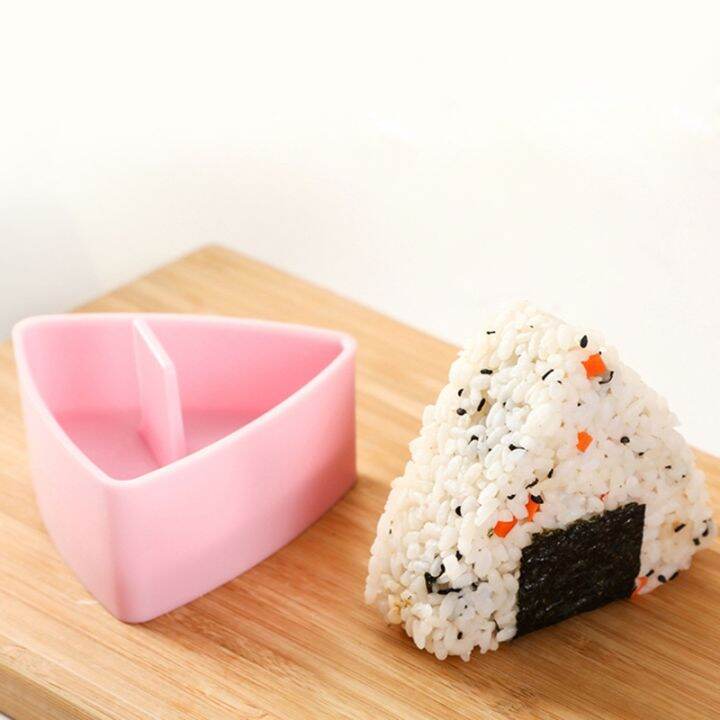 1ชิ้นแม่พิมพ์ซูชิสามเหลี่ยมรูปแบบแม่พิมพ์ซูชิ-onigiri-แม่พิมพ์ข้าวเครื่องมือสามเหลี่ยม-onigiri-แม่พิมพ์สามเหลี่ยมข้าวปั้นเครื่องทำแม่พิมพ์