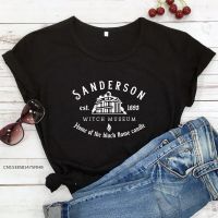 Sanderson Witch Museum T-Shirt Quality Women Graphic Witchy Tee Shirt Top Autumn Halloween Party Gift Tshirt Camiseta Premium