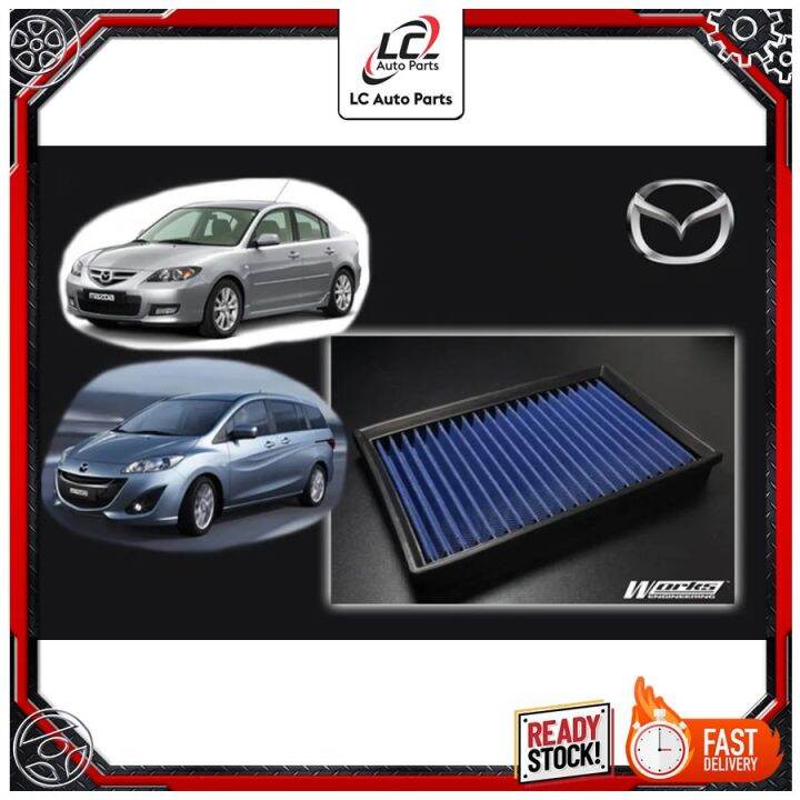 Works Engineering Air Filter MAZDA 3 2.0 / 2.3 '04ON / MAZDA 5 2.0