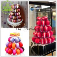 4/6 Layer Macarons Display Tower Wedding Fondant Cake Decorating Supplies PVC Macaron Tower Stand Fondant Kitchen Cake Tool Cables