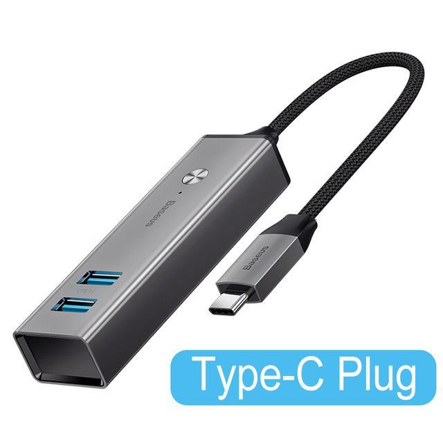 good-quality-jhwvulk-baseus-usb-หลากหลายฮับ-c-สำหรับ-usb-3-0-usb3-0-type-c-ฮับตัวแยกสำหรับแมคบุ๊กโปรแอร์อะแดปเตอร์ฮับ-usb-c-ประเภท-c-หลายพอร์ต