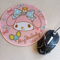 ขาย Mouse Pad ( Mousepad ) แผ่นรองเม้าส์ พื้นหนา ทรงกลม ด้านล่างเป็นยางกันลื่น เส้นผ่าศูนย์กลาง 9 นิ้ว ลาย mymelody มายเมโลดี้