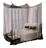 Mosquito Net Black White For Double Four Corner Bed Post Bed Canopy Mosquito Net Full Queen King Size Bedding