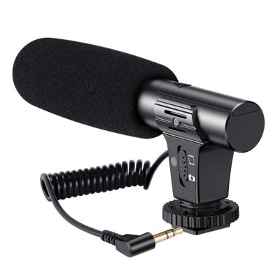 KATTO Updated 3.5mm HD Video Recording Microphone Smart Noise Reduction Interview Mic for /SLR Camera