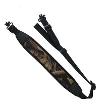 2021 Sling with Swivels Two Point, Durable Shoulder Padded Strap Length Adjuster - Black &amp; Camo