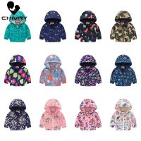 【CC】 2023 Kids Boys Jackets Children Hooded Windbreaker Baby Fashion Print Coat Infant Hoodies