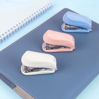 Candy Color Mini Stapler Set with 640pcs 24/6 Staples Paper Binder Kawaii Stationery Binding Tools School Office Accessories Staplers Punches