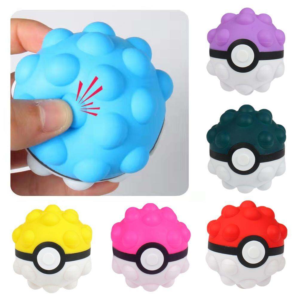 Silicone Push Bubble Decompression Ball Anti Stress Pop Fidget Sensory Toy 7.2Cm 