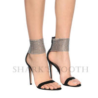 Sharks tooth large size high heels rhinestone high heels sexy womens shoes fashion sandals JLSX008TH