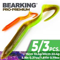 [HOT LIAXLLWISAAZH 534] BEARKING PRO EEL Soft Lures 20ซม. 15ซม. เหยื่อประดิษฐ์ตกปลาหนอนซิลิโคน Bass Pike Minnow Swimbait Jigging เหยื่อพลาสติก