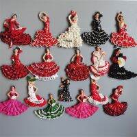 【YF】✲❈₪  Spanish Fridge Magnets Flamenco Dancer MallorcaTourism Souvenir Refrigerator Magnetic Stickers Decoration