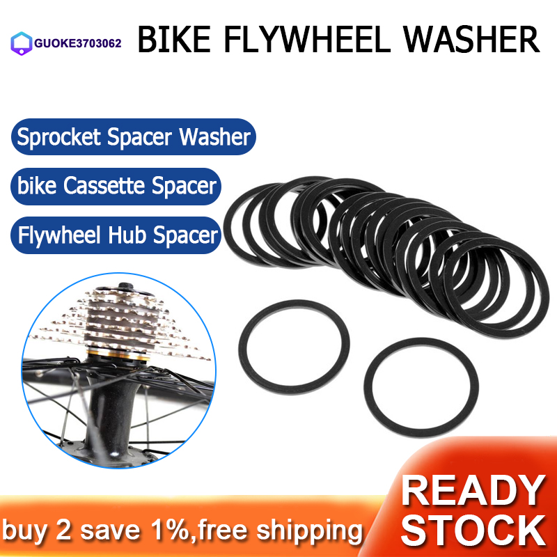 20Pcs Bike Sprocket Spacer Washer Flywheel BB Axial Gasket,1.5/2/3mm Hubs