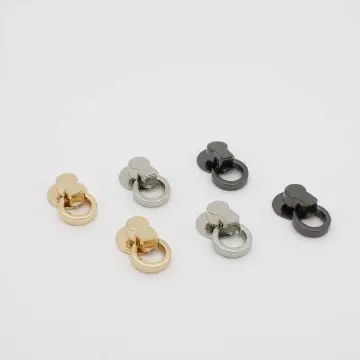  2Pcs Brass Ball Studs Rivets O/D Ring for Leather