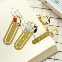 Bookmark Creative Bookmark Book Clips Student Stationery Kittens Paper Page Holder Metal Bookmark Book Index Tool