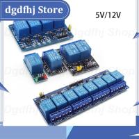 Dgdfhj Shop 1ch 2ch 4ch 8ch DC 5V 12V Relay Module Board With Optocoupler Relay Output Module For Arduino 1 2 4 8 way PLC Automation