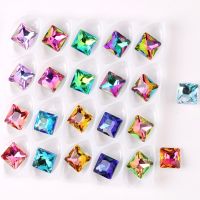 Glass crystal 8mm shape jelly candy colors point back Glue on rhinestone beads applique nailart diy trim