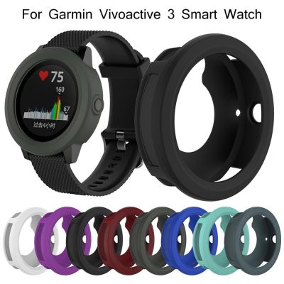 ✴㍿ Wysokiej jakości etui na miękki silikonowy ochraniacz do Garmin Vivoactive3 Smart Watch średnica 45.4MM akcesoria do zegarków