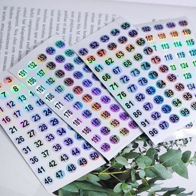 hot！【DT】✖  Number 1-200 Labels Stickers Color Tags School Office Supplies
