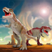 2023 สินค้าใหม่ Jurassic Jungle Tyrannosaurus Rex ขนาดใหญ่จำลองเปลวไฟไดโนเสาร์สัตว์รุ่นของเล่นเด็ก